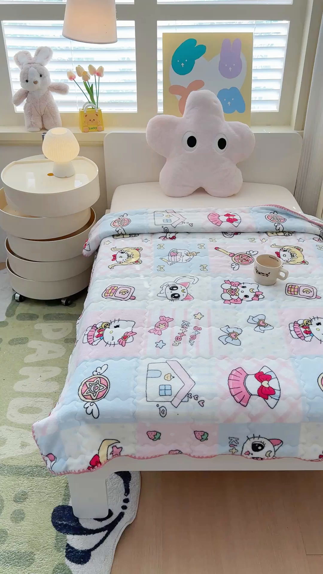 91家纺网 家纺一手货源 找家纺 （总）禧缘家纺（原梦想家） 2025秋冬新款儿童加厚三层夹棉牛奶绒毛毯冬季双面绒保暖盖毯