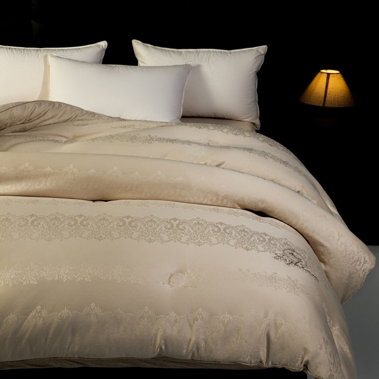 91家纺网 家纺一手货源 找家纺 （总）梵克保罗 2025新款金钻60支大豆蛋白提花子母被被子被芯