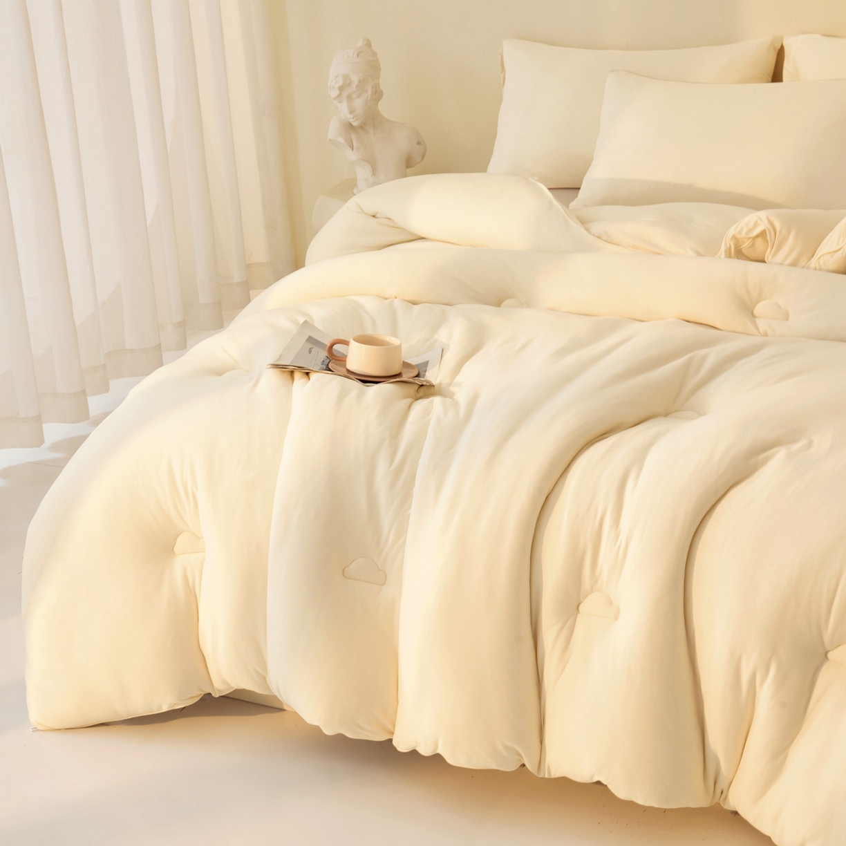 91家纺网 家纺一手货源 找家纺 （总）梵克保罗 2025新款针织棉大豆被被子被芯