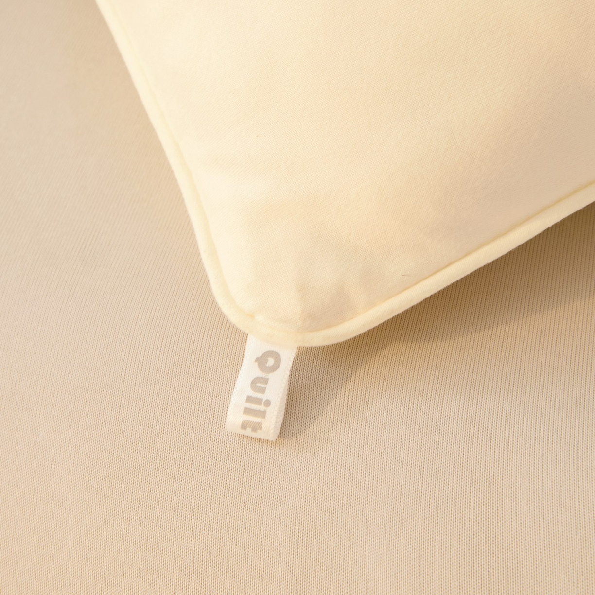 91家纺网 家纺一手货源 找家纺 梵克保罗 2025新款针织棉大豆被被子被芯 米白+鹅黄