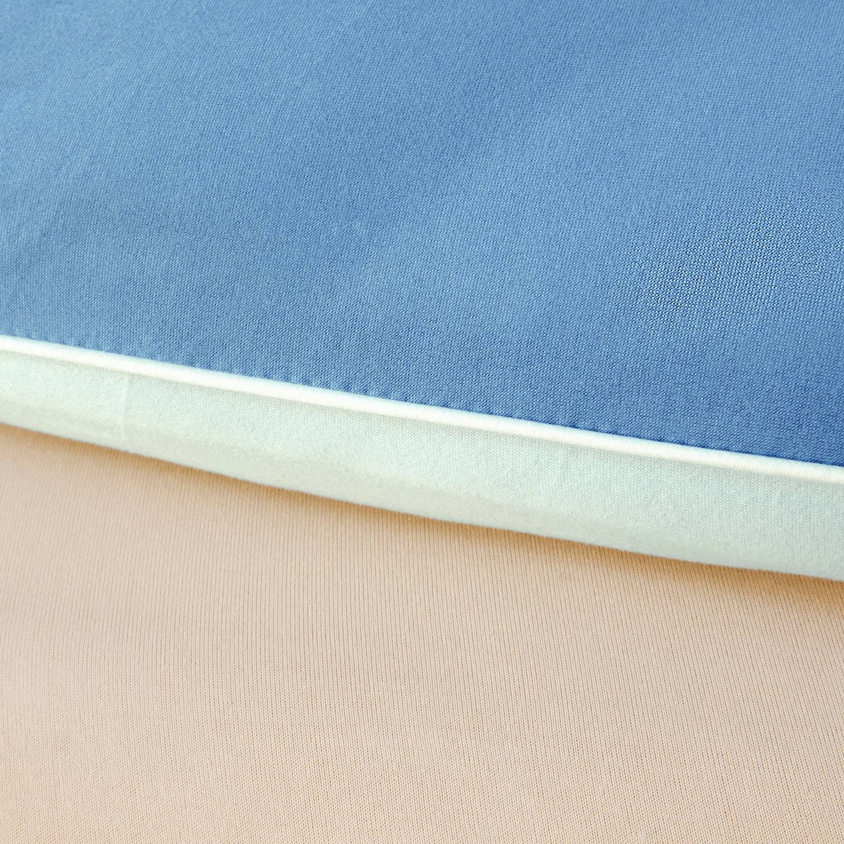 91家纺网 家纺一手货源 找家纺 梵克保罗 2025新款针织棉大豆被被子被芯 深睡蓝+山青