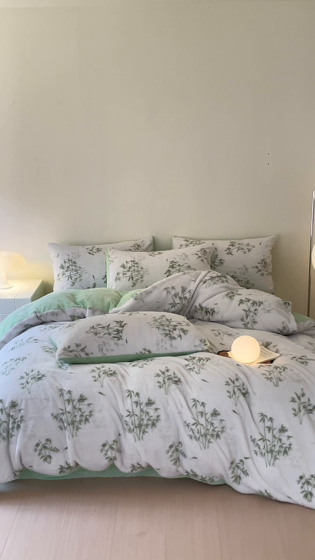 91家纺网 家纺一手货源 找家纺 安哆啦家纺 2025新款高克重兔毛绒印花牛奶绒四件套 品竹