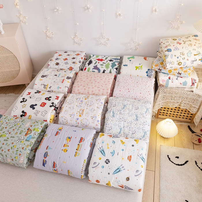 91家纺网 家纺一手货源 找家纺 （总）十九色 2025秋冬新款全棉豆豆被春秋被被子被芯