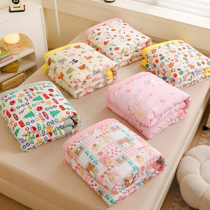 91家纺网 家纺一手货源 找家纺 （总）十九色 2025秋冬新款全棉豆豆被春秋被被子被芯