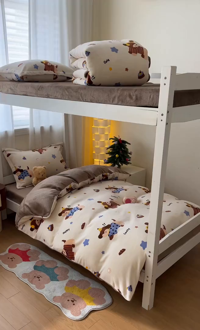 91家纺网 家纺一手货源 找家纺 寻米 2025新款高克重加厚保暖牛奶绒床笠-宿舍图 摇滚星球