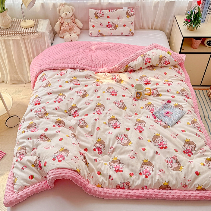 91家纺网 家纺一手货源 找家纺 （总）十九色 2025秋冬新款全棉豆豆被春秋被被子被芯