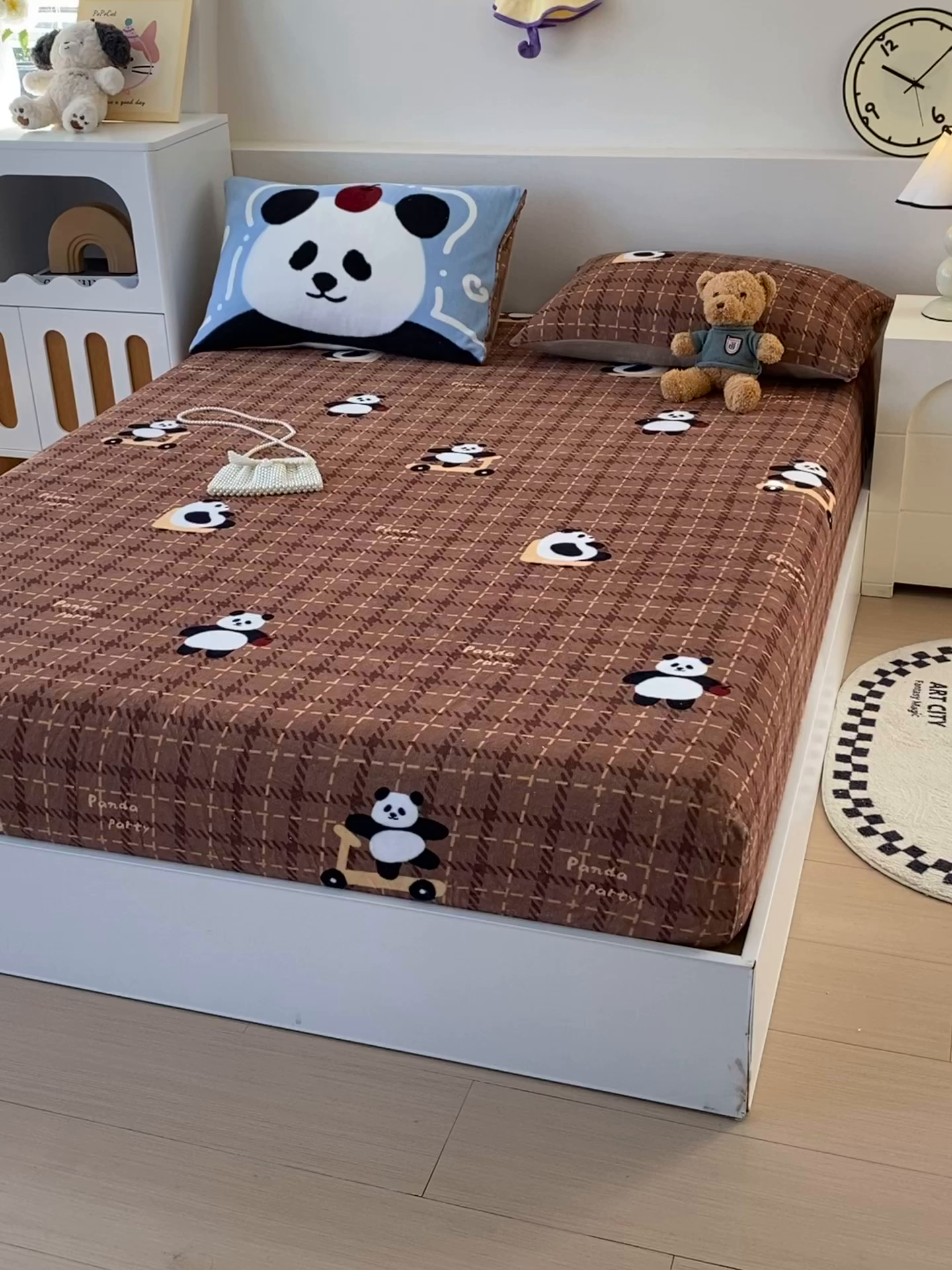 91家纺网 家纺一手货源 找家纺 （总）葡萄家 2025年新款牛奶绒印花单床笠萌系卡通床笠款