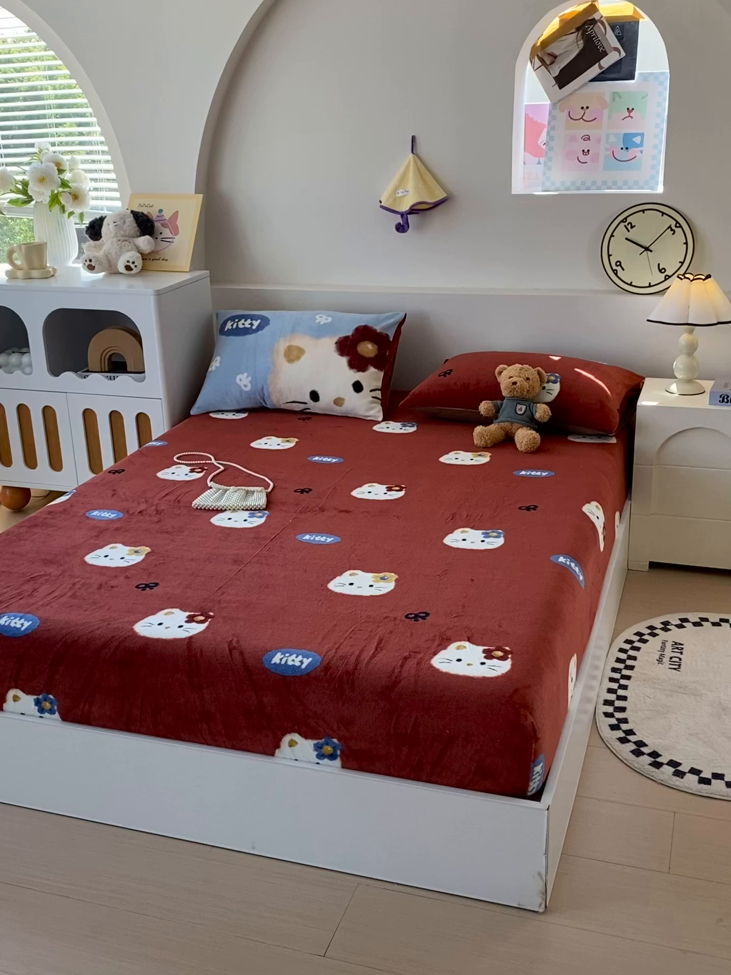 91家纺网 家纺一手货源 找家纺 （总）葡萄家 2025年新款牛奶绒印花单床笠萌系卡通床笠款