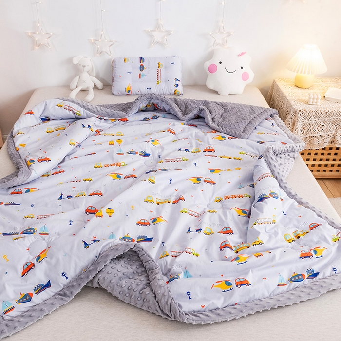 91家纺网 家纺一手货源 找家纺 （总）十九色 2025秋冬新款全棉豆豆被春秋被被子被芯