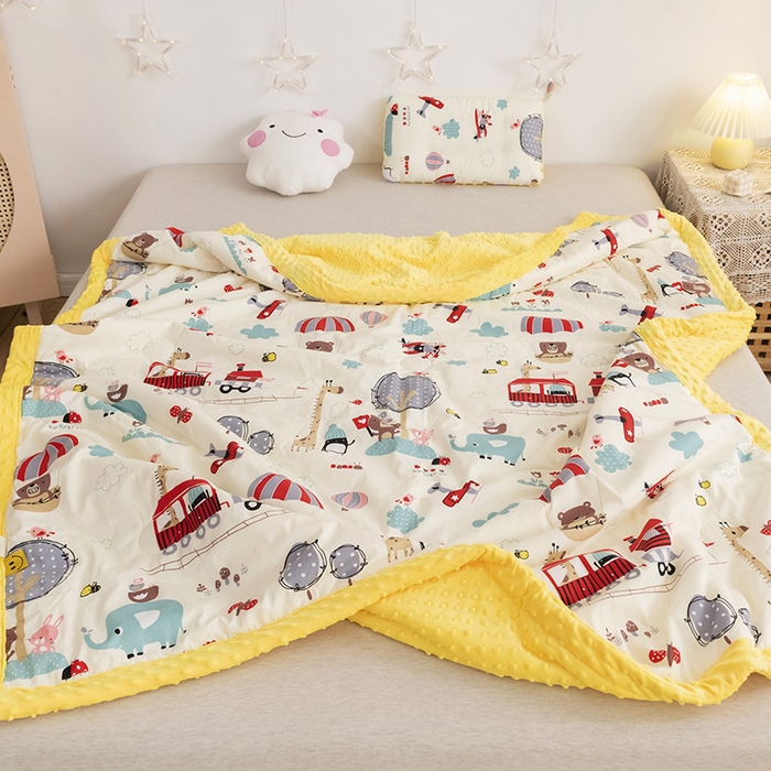 91家纺网 家纺一手货源 找家纺 （总）十九色 2025秋冬新款全棉豆豆被春秋被被子被芯