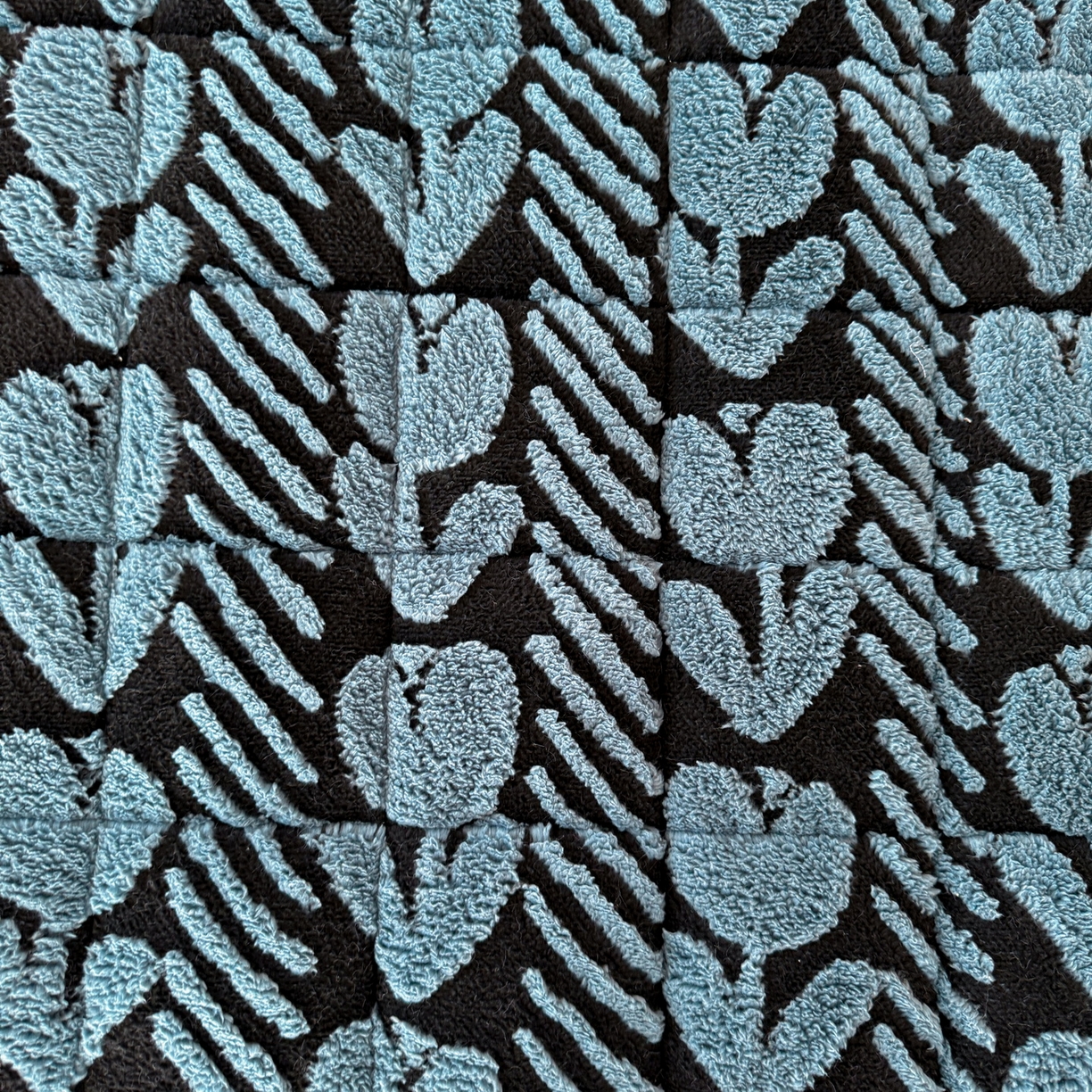 91家纺网 家纺一手货源 找家纺 LIFE.丽芙 2025秋冬新款色纱提花舒棉绒加厚夹棉床垫床护垫单件简约床褥床垫子三件套 郁金香-蓝灰