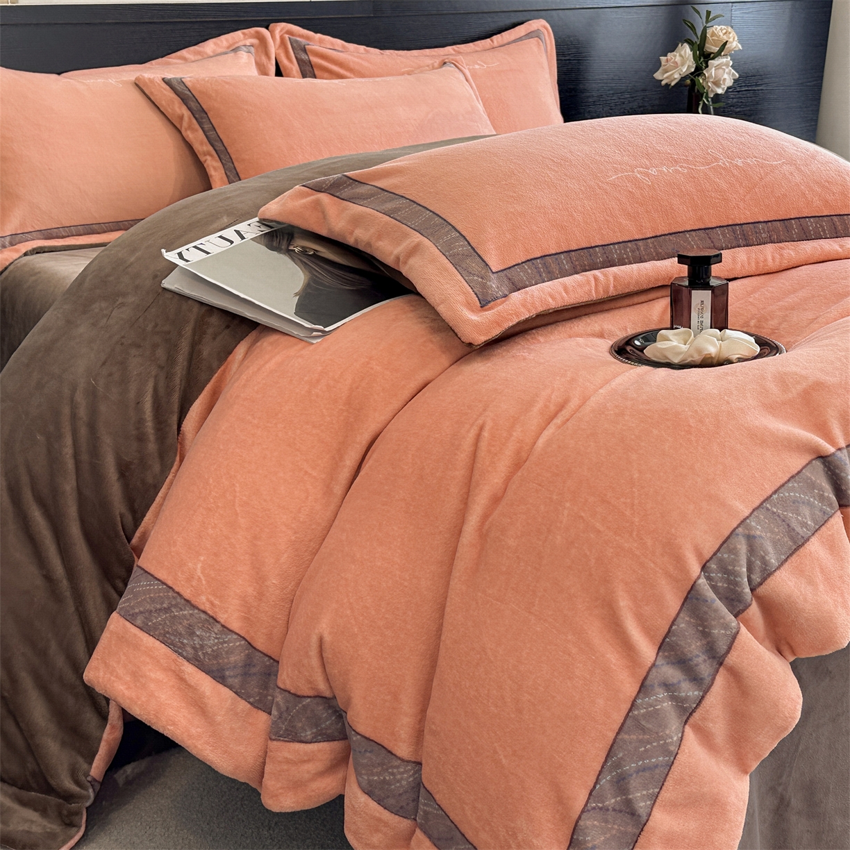 91家纺网 家纺一手货源 找家纺 （总）星座家纺 2025新款轻奢牛奶绒四件套-极简系列