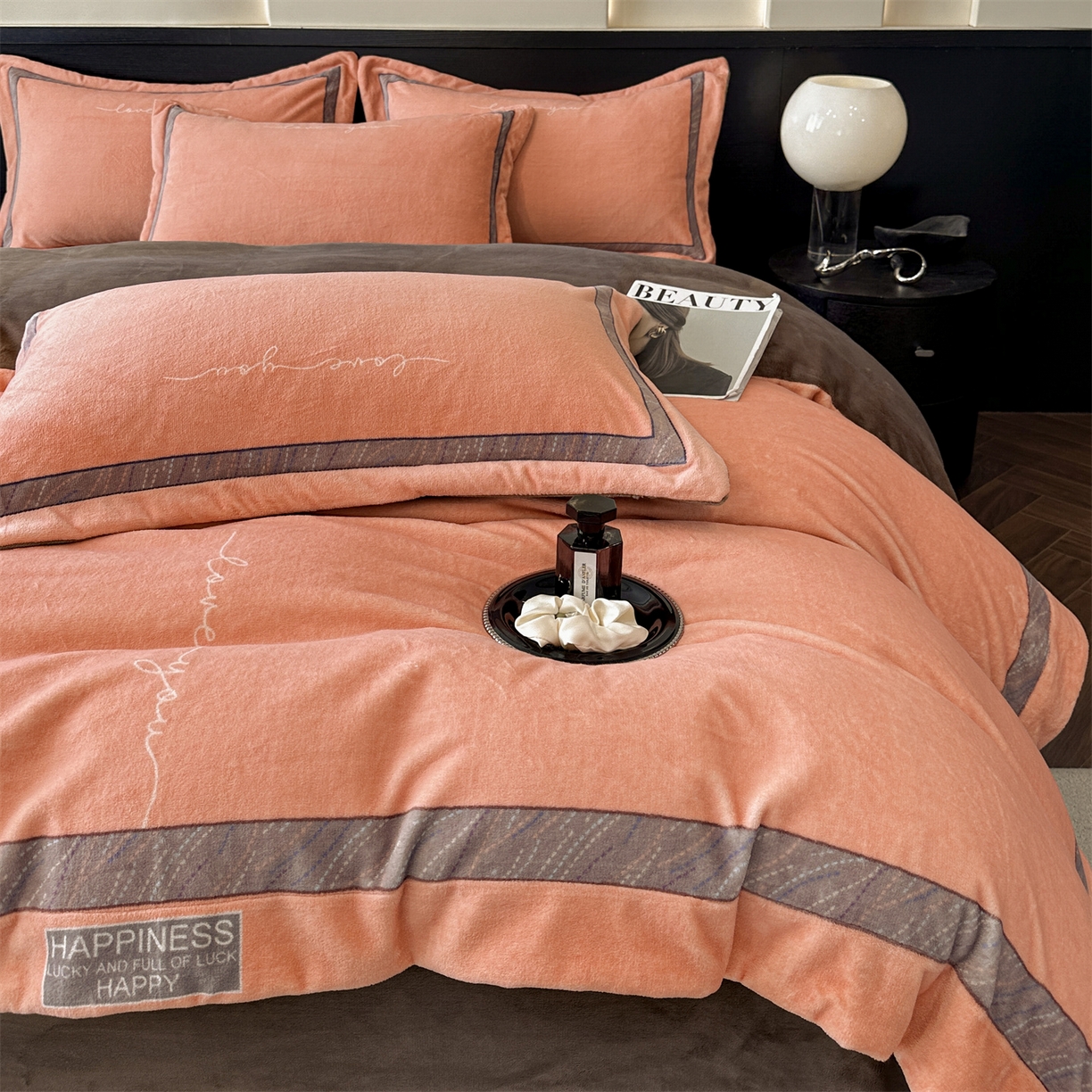 91家纺网 家纺一手货源 找家纺 （总）星座家纺 2025新款轻奢牛奶绒四件套-极简系列