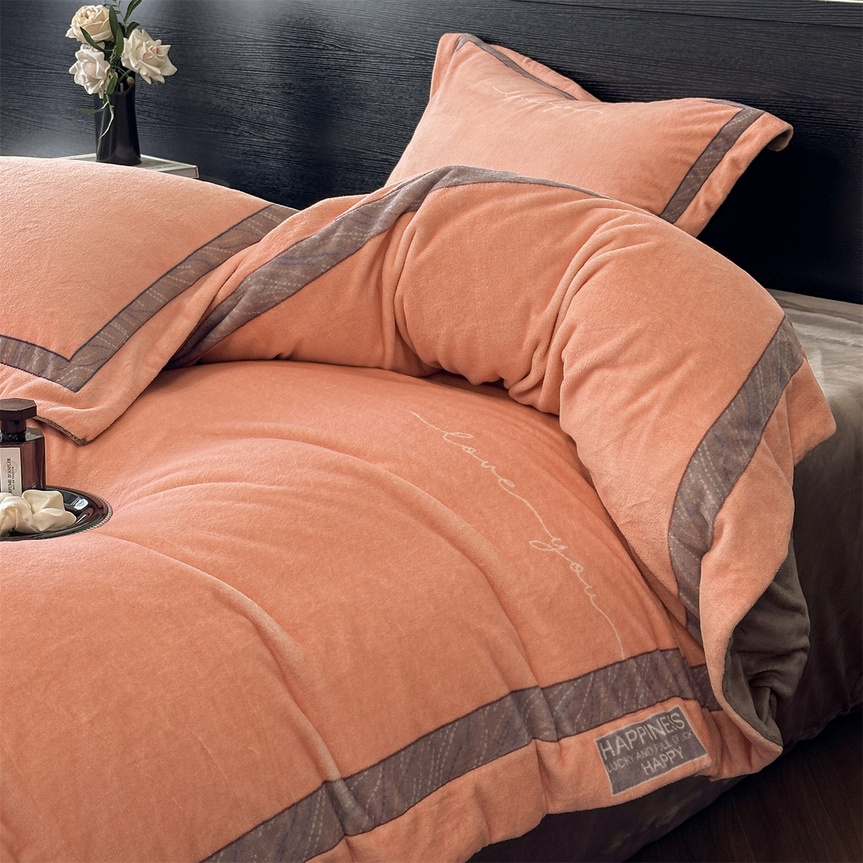 91家纺网 家纺一手货源 找家纺 （总）星座家纺 2025新款轻奢牛奶绒四件套-极简系列