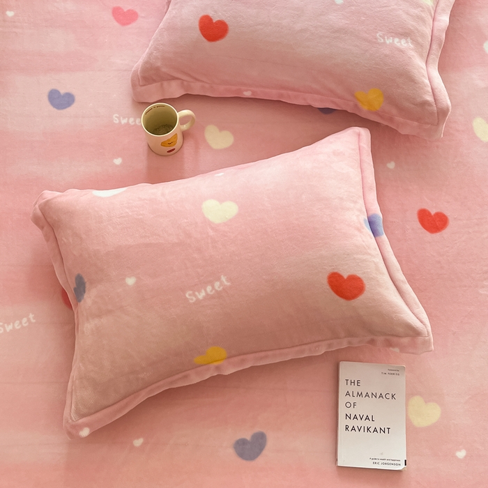 91家纺网 家纺一手货源 找家纺 （总）寻米 2025新款高克重加厚保暖牛奶绒床笠-大床图