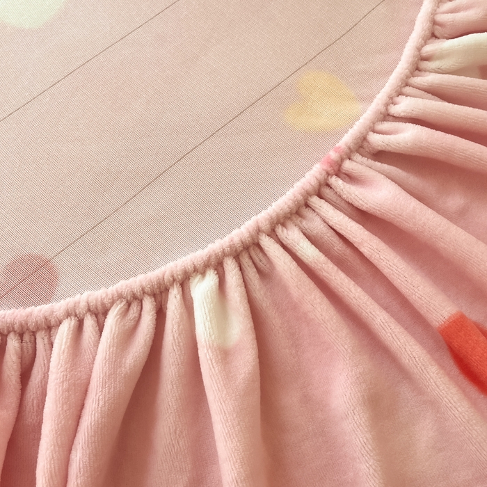 91家纺网 家纺一手货源 找家纺 （总）寻米 2025新款高克重加厚保暖牛奶绒床笠-大床图