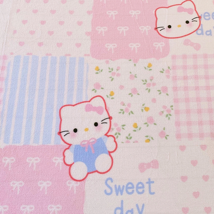 91家纺网 家纺一手货源 找家纺 葡萄家 2025年新款牛奶绒印花单床笠萌系卡通床笠款 布丁猫