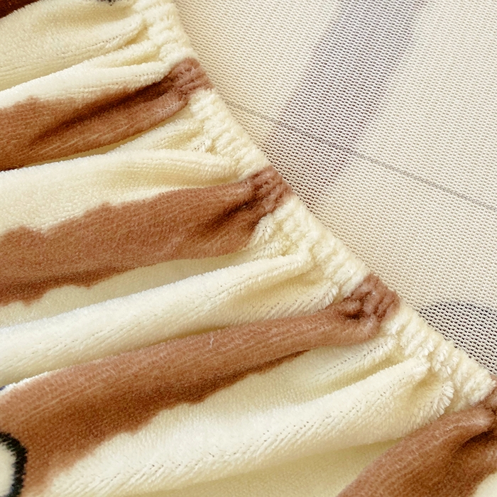 91家纺网 家纺一手货源 找家纺 葡萄家 2025年新款牛奶绒印花单床笠萌系卡通床笠款 腊肠狗