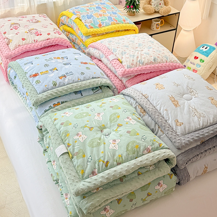 十九色 2025秋冬新款全棉豆豆被春秋被被子被芯 组合图仅供展示不可下单