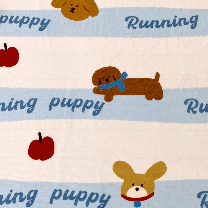 91家纺网 家纺一手货源 找家纺 葡萄家 2025年新款牛奶绒印花单床笠萌系卡通床笠款 俏皮狗