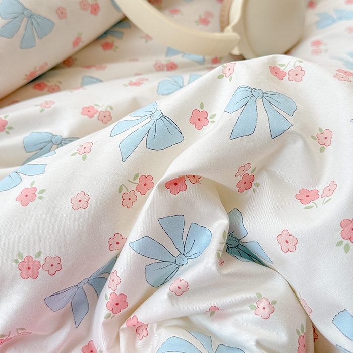 91家纺网 家纺一手货源 找家纺 十九色 2025秋冬新款全棉豆豆被春秋被被子被芯 蝴蝶结