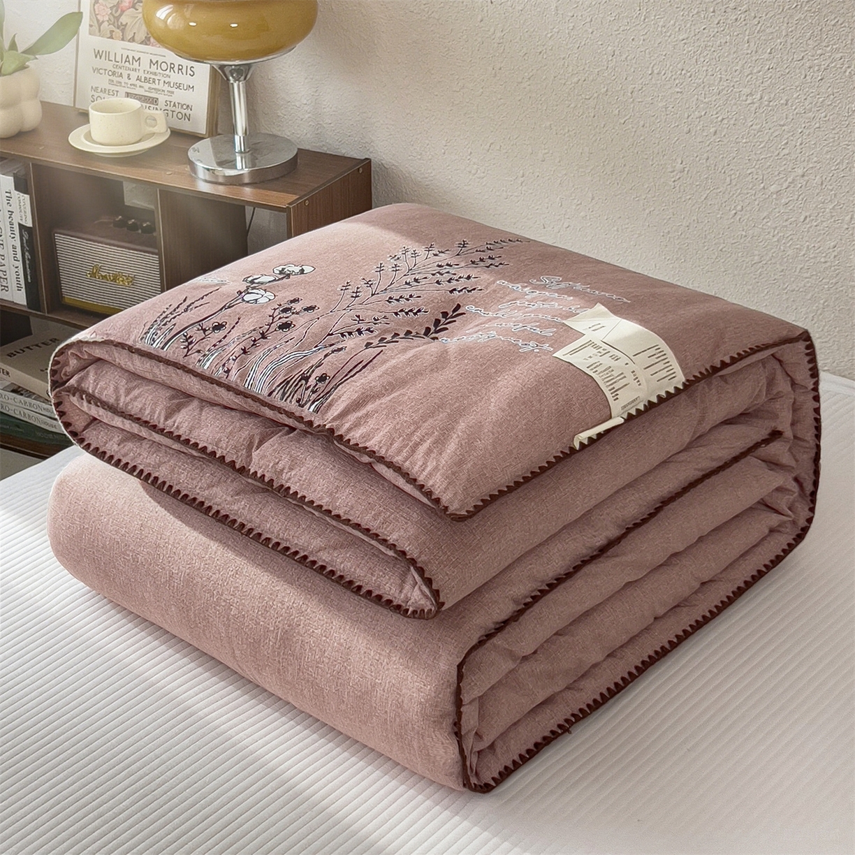 91家纺网 家纺一手货源 找家纺 （总）梵克保罗 2025秋冬新品10A抗菌素麻棉花春秋被冬被被芯跨境外贸