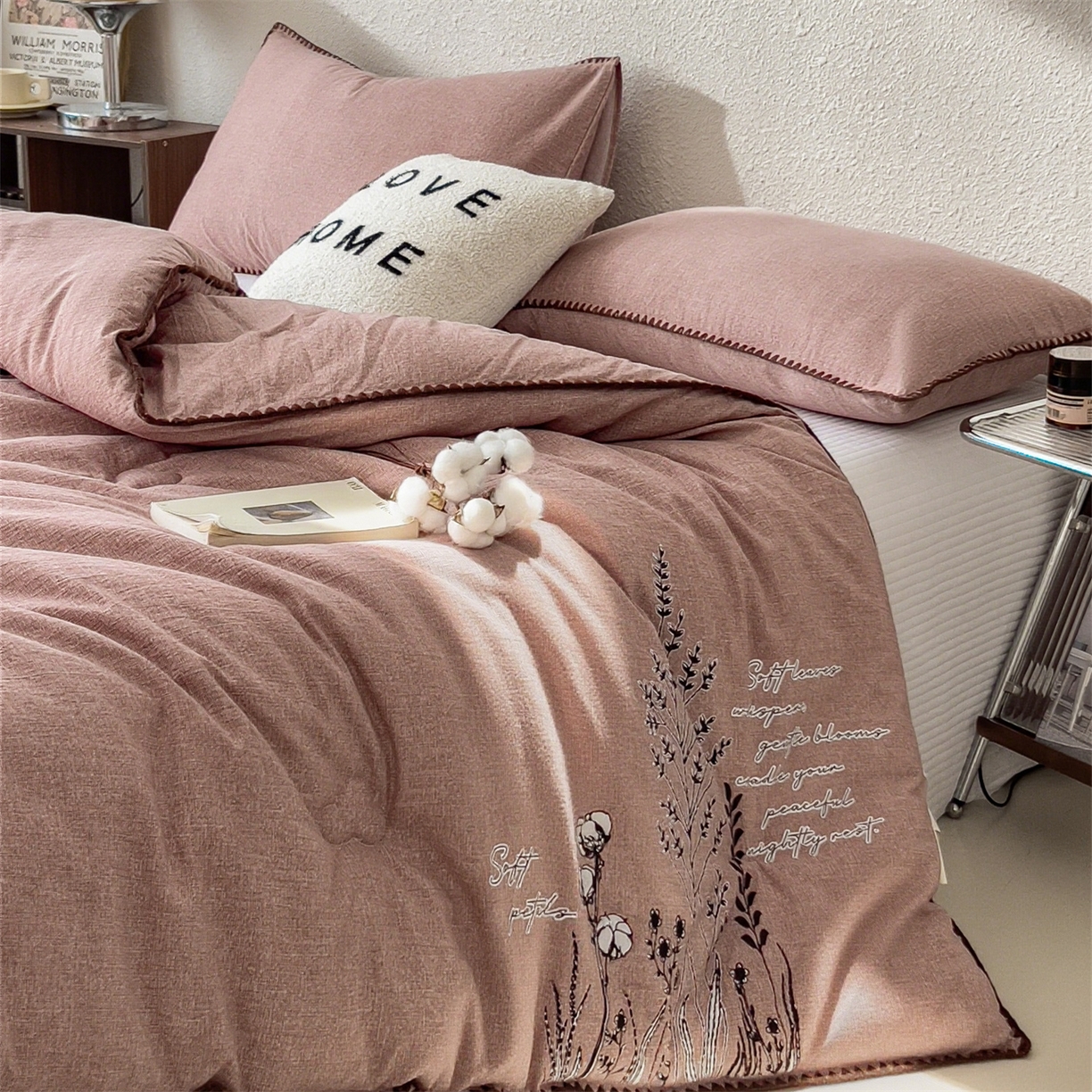 91家纺网 家纺一手货源 找家纺 （总）梵克保罗 2025秋冬新品10A抗菌素麻棉花春秋被冬被被芯跨境外贸