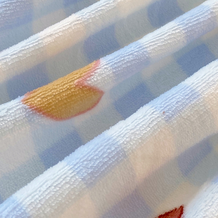 91家纺网 家纺一手货源 找家纺 葡萄家 2025年新款牛奶绒印花单床笠萌系卡通床笠款 蓝格猫咪