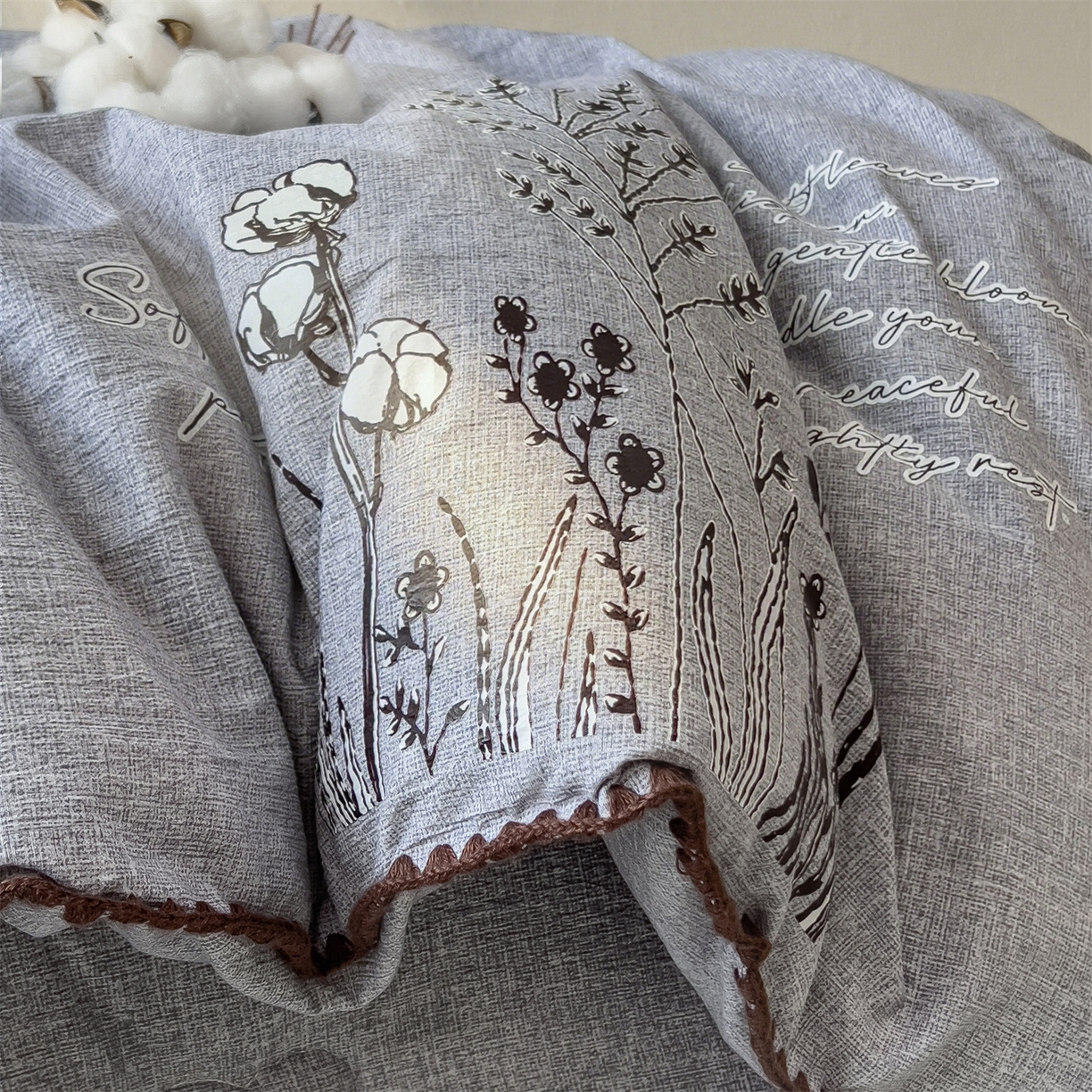 91家纺网 家纺一手货源 找家纺 梵克保罗 2025秋冬新品10A抗菌素麻棉花春秋被冬被被芯跨境外贸 素麻-墨染蓝