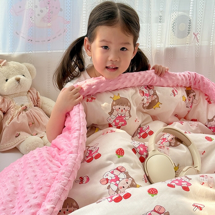 91家纺网 家纺一手货源 找家纺 十九色 2025秋冬新款全棉豆豆被春秋被被子被芯 芝芝酱