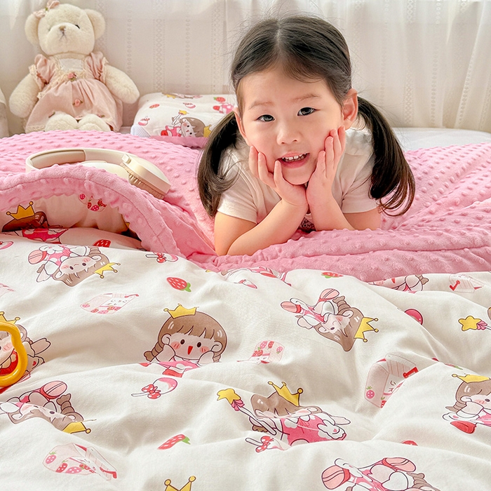 91家纺网 家纺一手货源 找家纺 十九色 2025秋冬新款全棉豆豆被春秋被被子被芯 芝芝酱