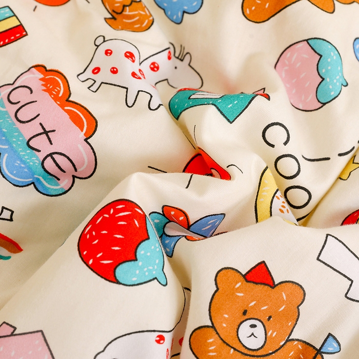 91家纺网 家纺一手货源 找家纺 十九色 2025秋冬新款全棉豆豆被春秋被被子被芯 彩虹乐园