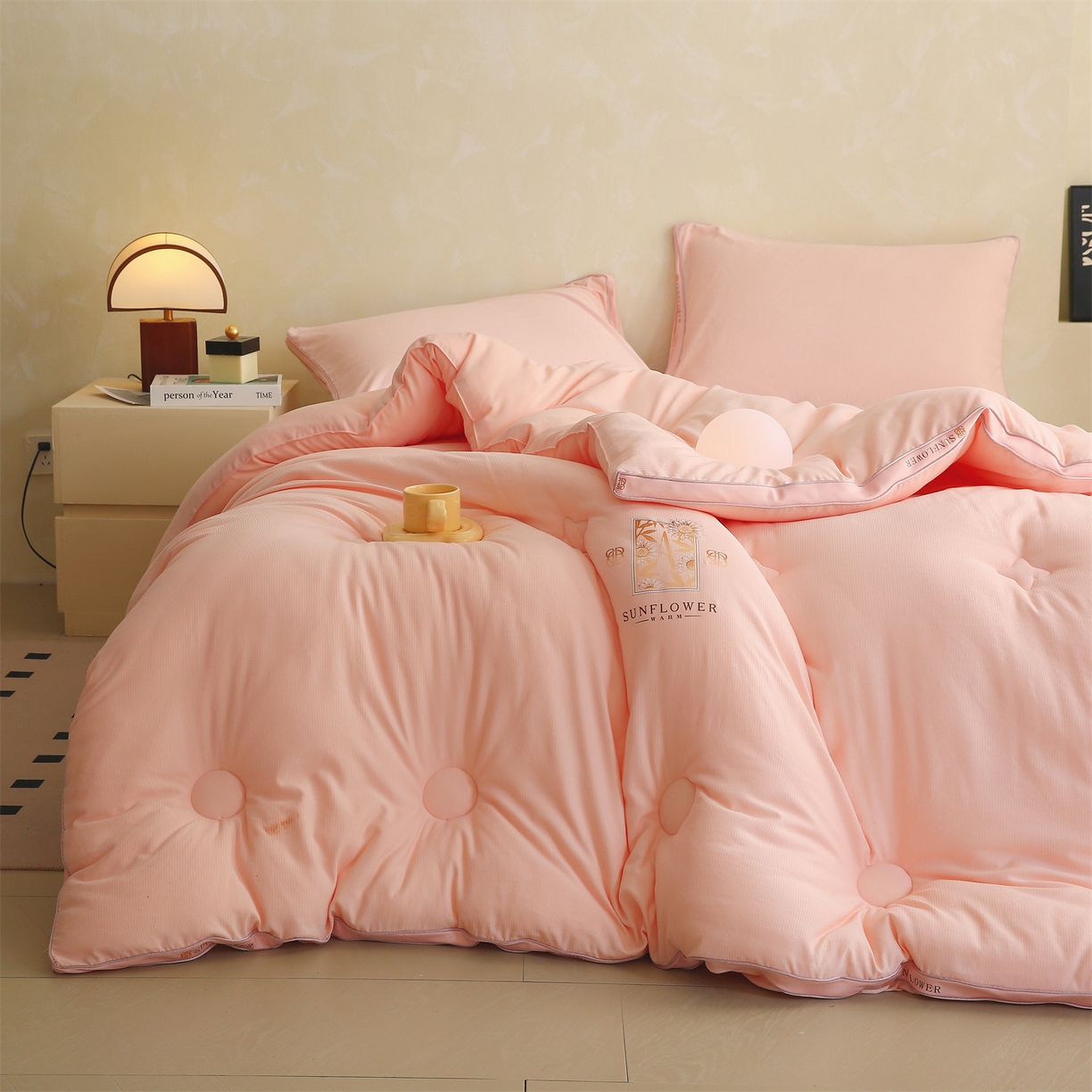 91家纺网 家纺一手货源 找家纺 （总）梵克保罗 2025秋冬新品10A抗菌立体单人被双人被春秋被子被芯外贸-金阙朝岚