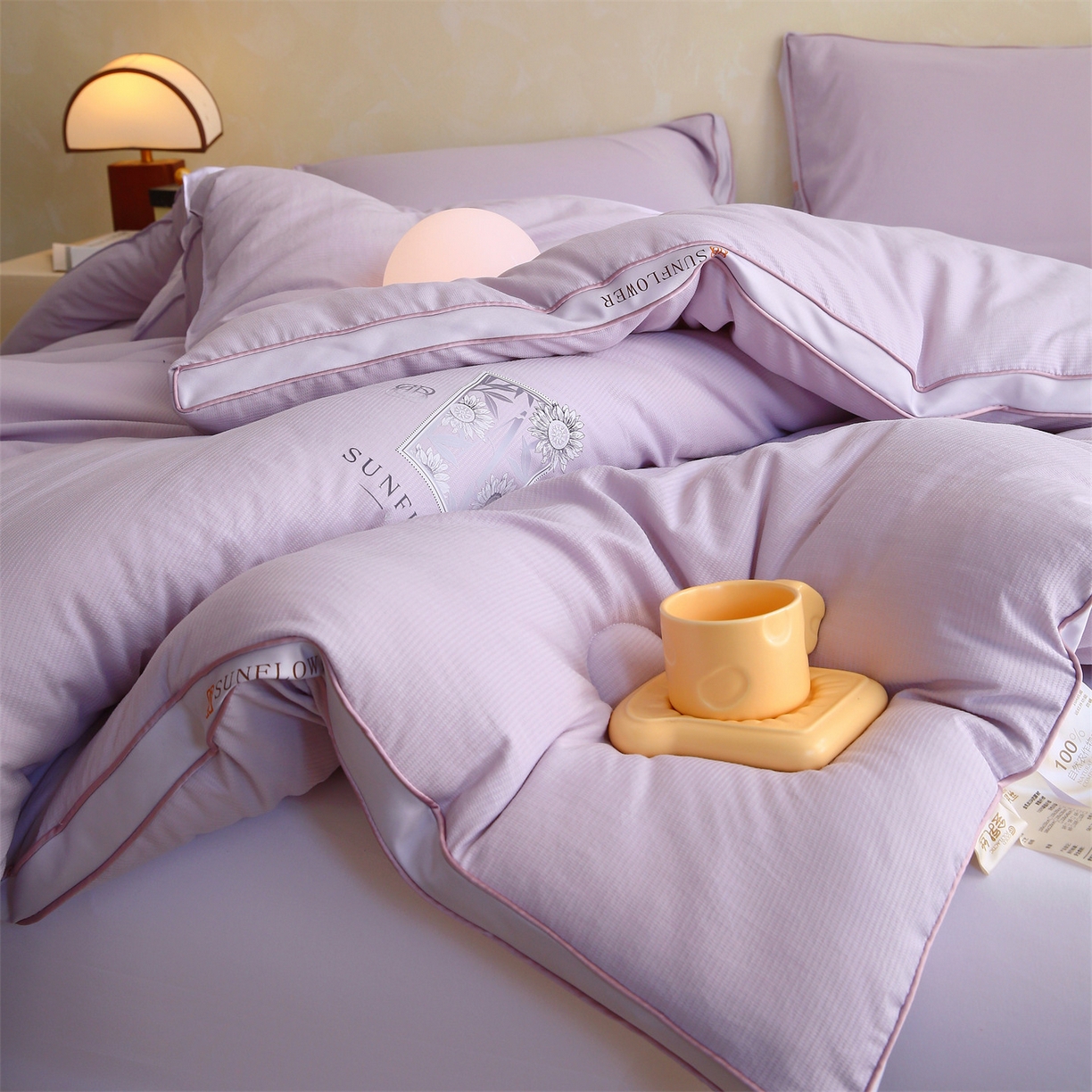 91家纺网 家纺一手货源 找家纺 梵克保罗 2025秋冬新品10A抗菌立体单人被双人被春秋被子被芯外贸-金阙朝岚 金阙朝岚-紫色