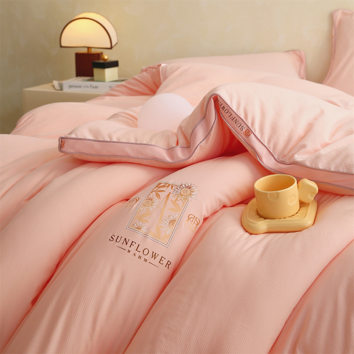 91家纺网 家纺一手货源 找家纺 梵克保罗 2025秋冬新品10A抗菌立体单人被双人被春秋被子被芯外贸-金阙朝岚 金阙朝岚-粉色