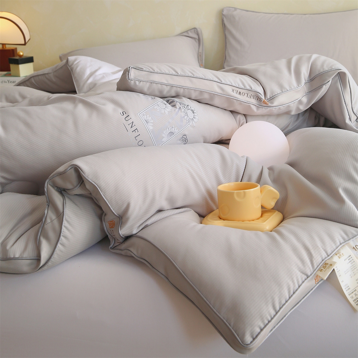 91家纺网 家纺一手货源 找家纺 梵克保罗 2025秋冬新品10A抗菌立体单人被双人被春秋被子被芯外贸-金阙朝岚 金阙朝岚-灰色