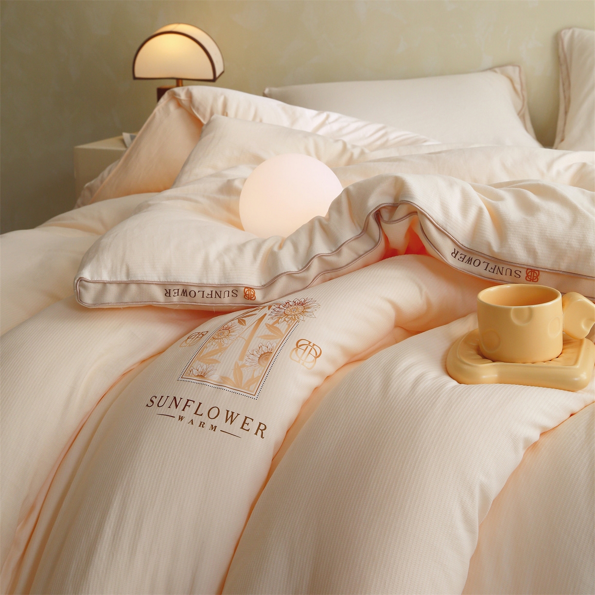 91家纺网 家纺一手货源 找家纺 梵克保罗 2025秋冬新品10A抗菌立体单人被双人被春秋被子被芯外贸-金阙朝岚 金阙朝岚-米色