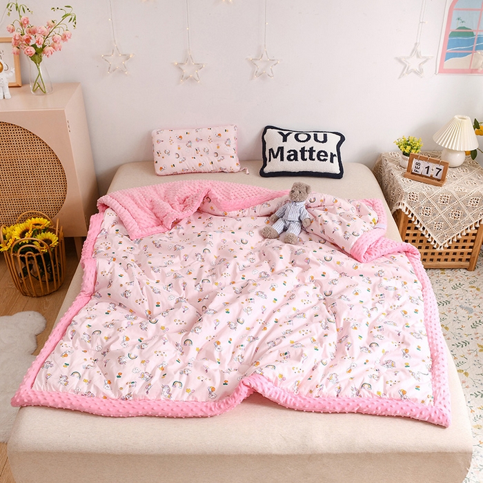 十九色 2025秋冬新款全棉豆豆被春秋被被子被芯 彩虹小马