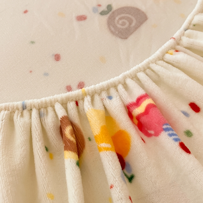 91家纺网 家纺一手货源 找家纺 寻米 2025新款高克重加厚保暖牛奶绒床笠-大床图 彩虹小熊