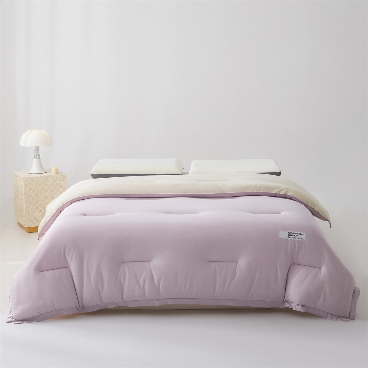 91家纺网 家纺一手货源 找家纺 （总）梵克保罗 2025秋冬新品10A抗菌亚朵同款双盖春秋被子被芯跨境外贸-墨烯引力