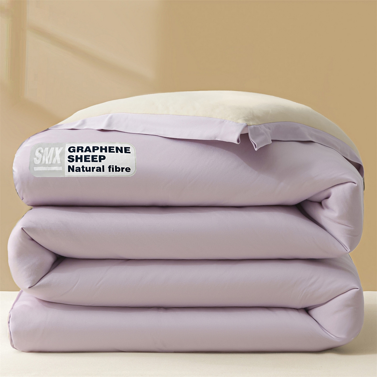 91家纺网 家纺一手货源 找家纺 梵克保罗 2025秋冬新品10A抗菌亚朵同款双盖春秋被子被芯跨境外贸-墨烯引力 组合图