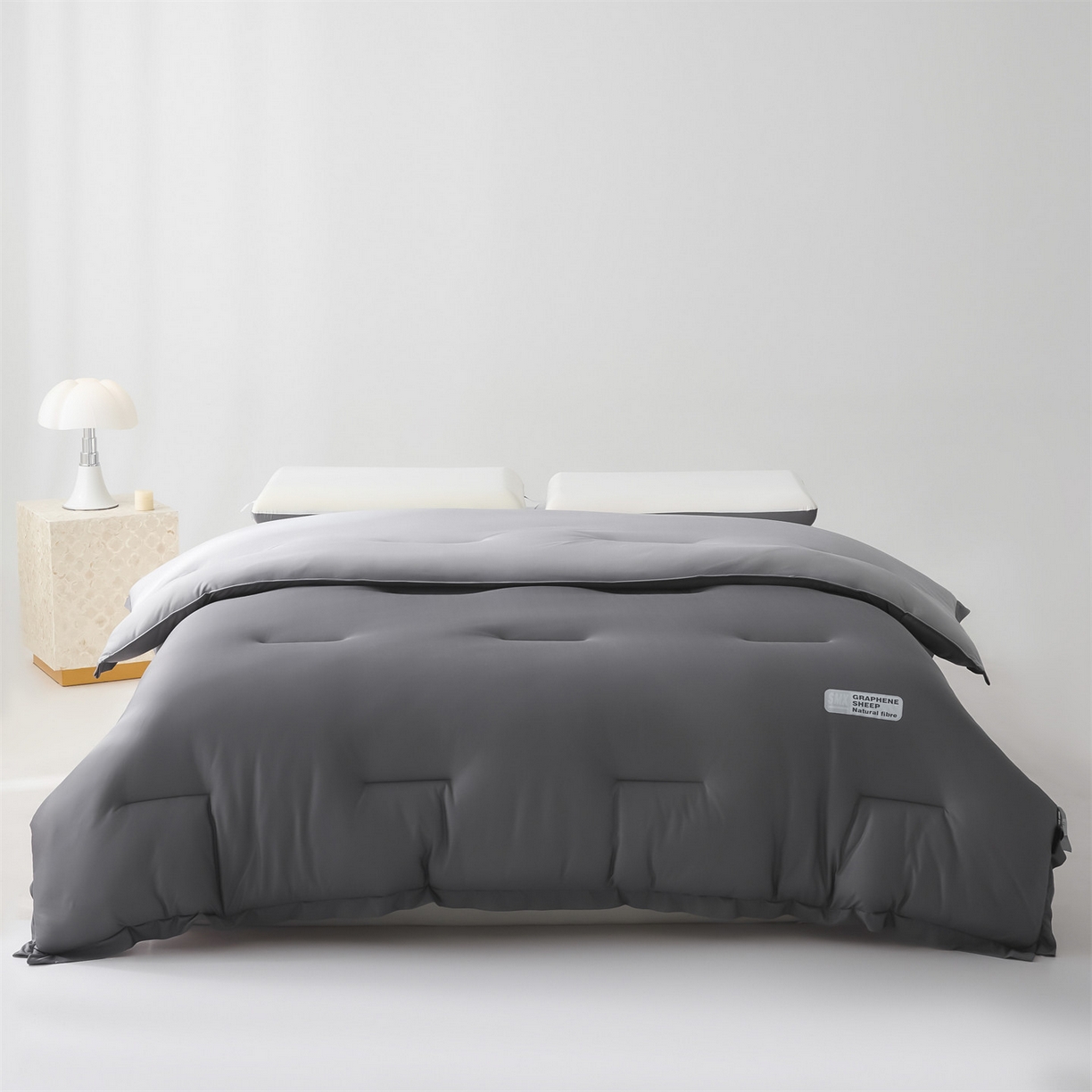 梵克保罗 2025秋冬新品10A抗菌亚朵同款双盖春秋被子被芯跨境外贸-墨烯引力 墨烯引力-灰色