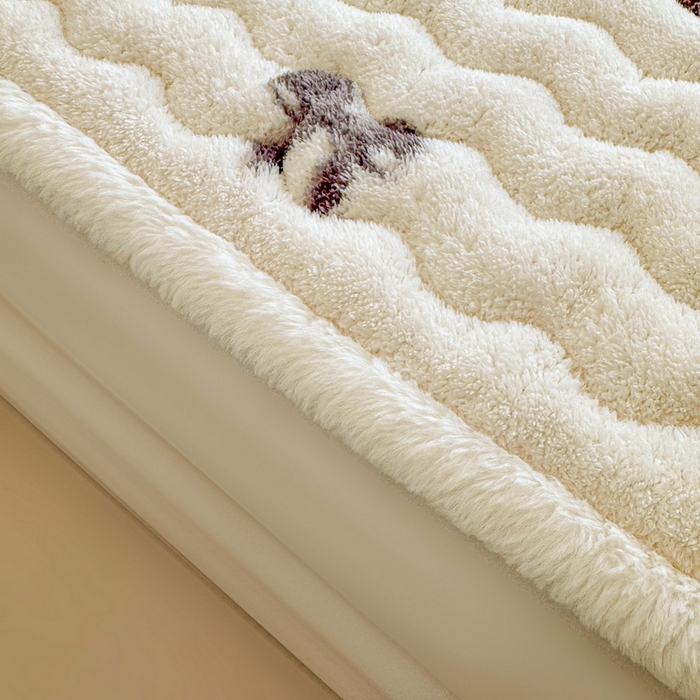 91家纺网 家纺一手货源 找家纺 （总）LIFE.丽芙 2025秋冬新款北极绒加厚夹棉床垫床护垫单件牛奶绒床褥床垫子三件套