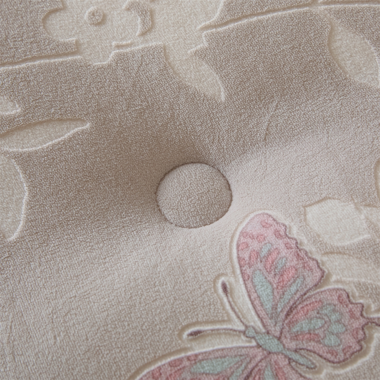 91家纺网 家纺一手货源 找家纺 星座家纺 2025新款雕花绒被子被芯冬被 蝶舞-浅灰