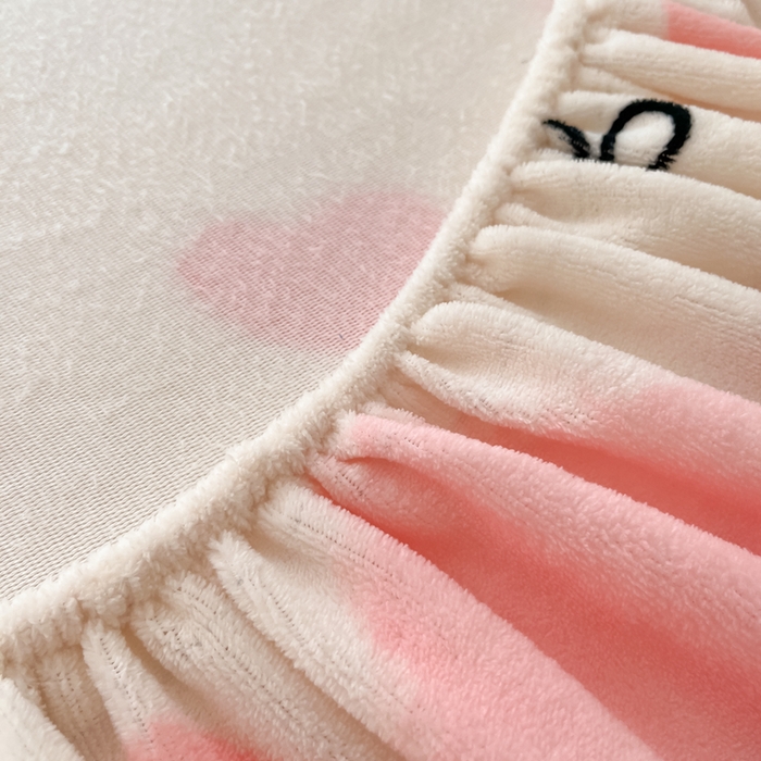 91家纺网 家纺一手货源 找家纺 寻米 2025新款高克重加厚保暖牛奶绒床笠-大床图 好眠兔兔