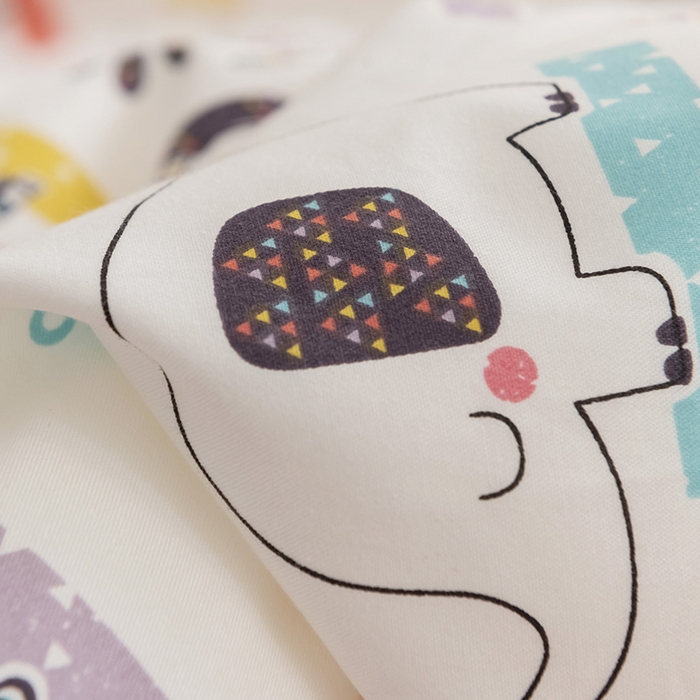 91家纺网 家纺一手货源 找家纺 十九色 2025秋冬新款全棉豆豆被春秋被被子被芯 动物世界