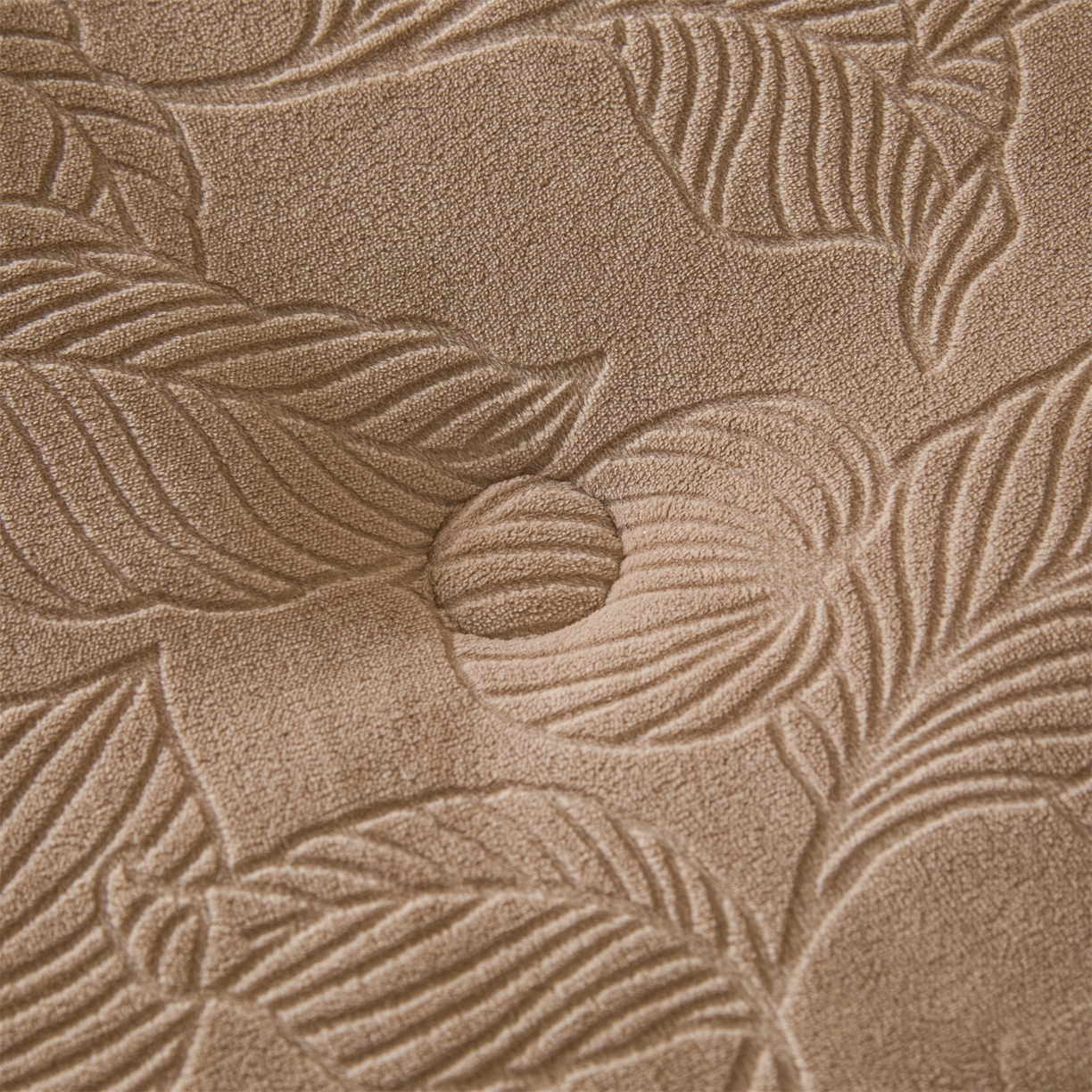 91家纺网 家纺一手货源 找家纺 星座家纺 2025新款雕花绒被子被芯冬被 棕榈-卡其