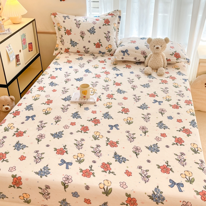 91家纺网 家纺一手货源 找家纺 寻米 2025新款高克重加厚保暖牛奶绒床笠-大床图 花田结语