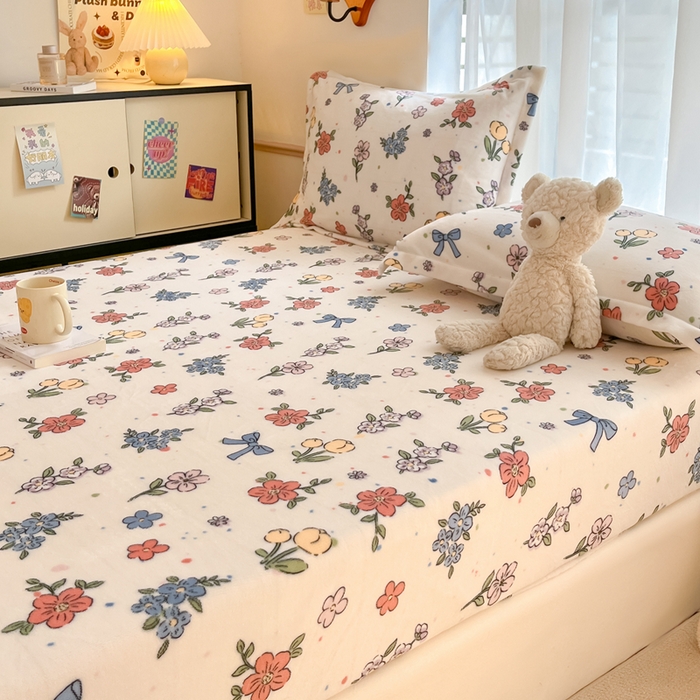 91家纺网 家纺一手货源 找家纺 寻米 2025新款高克重加厚保暖牛奶绒床笠-大床图 花田结语