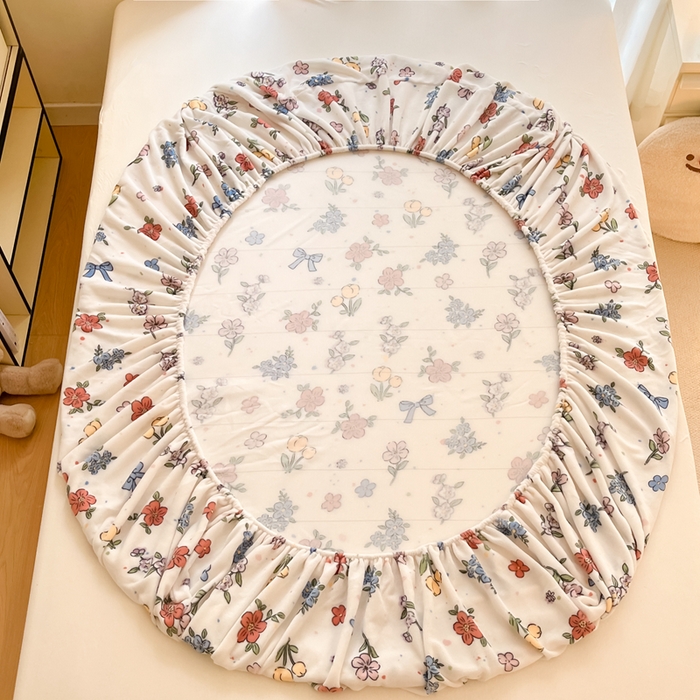 91家纺网 家纺一手货源 找家纺 寻米 2025新款高克重加厚保暖牛奶绒床笠-大床图 花田结语